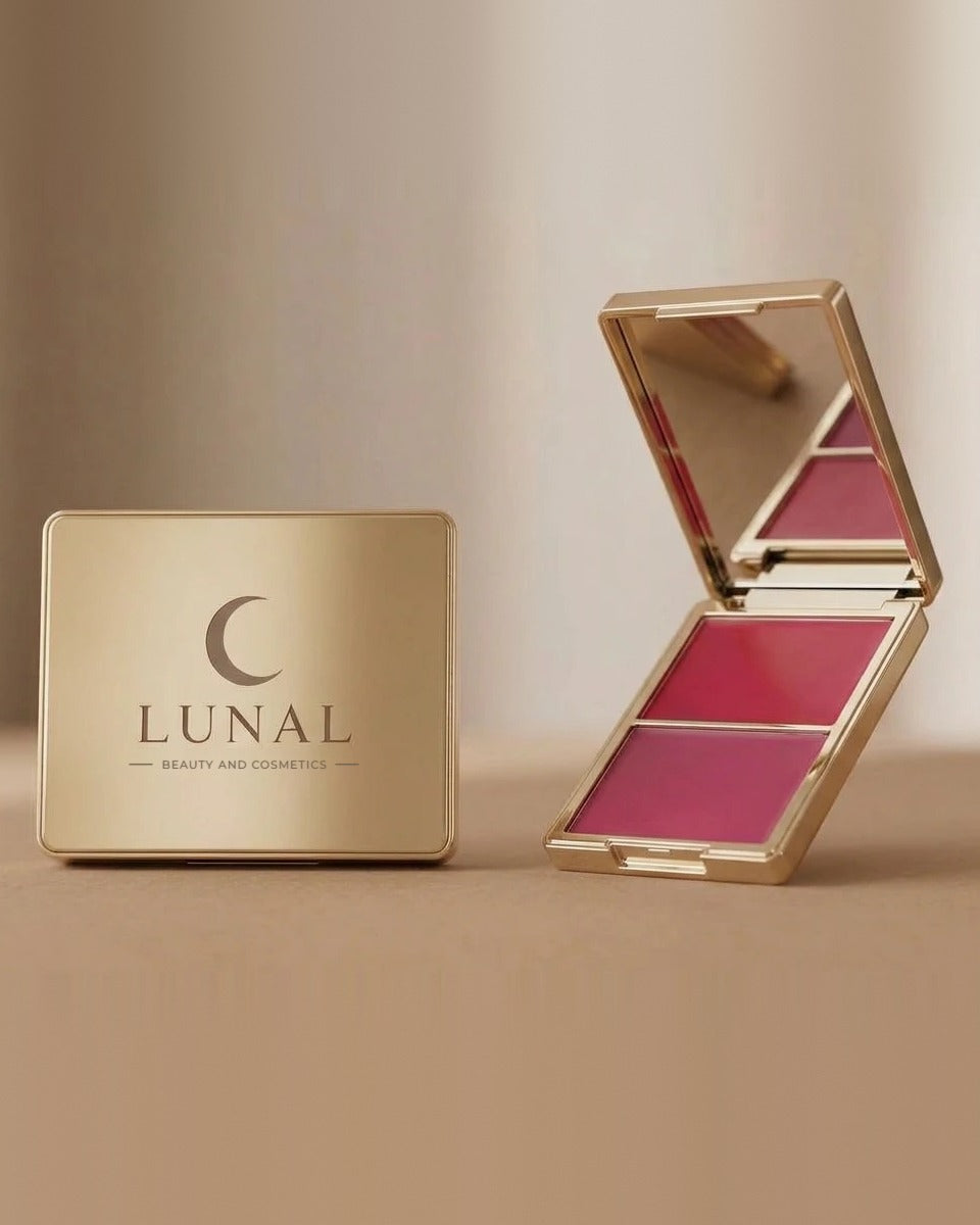 Lunal 2-in-1 Cream & Powder Blush Palette