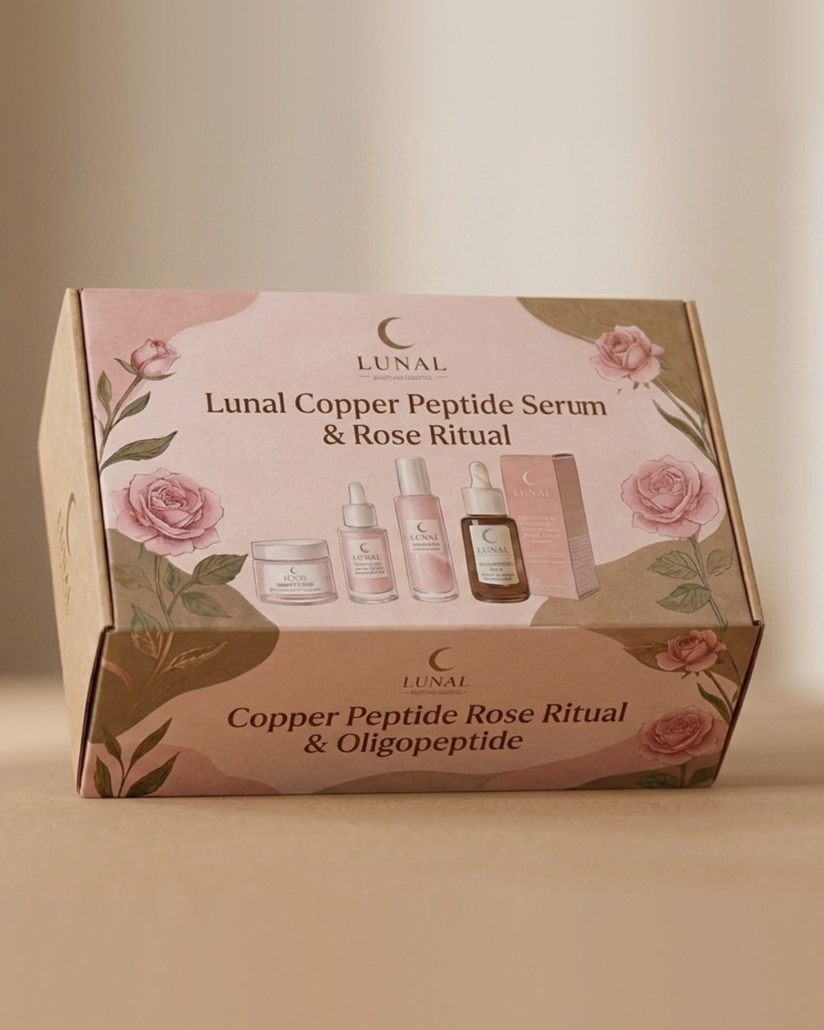 Lunal Oligopeptide + Rose Anti-Aging Ritual gift box